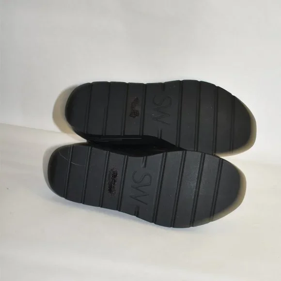 STUART WEITZMAN EVONNA BOOT PLATFORM SOCKLEATHER STRETCH BLACK6.5 (P19)